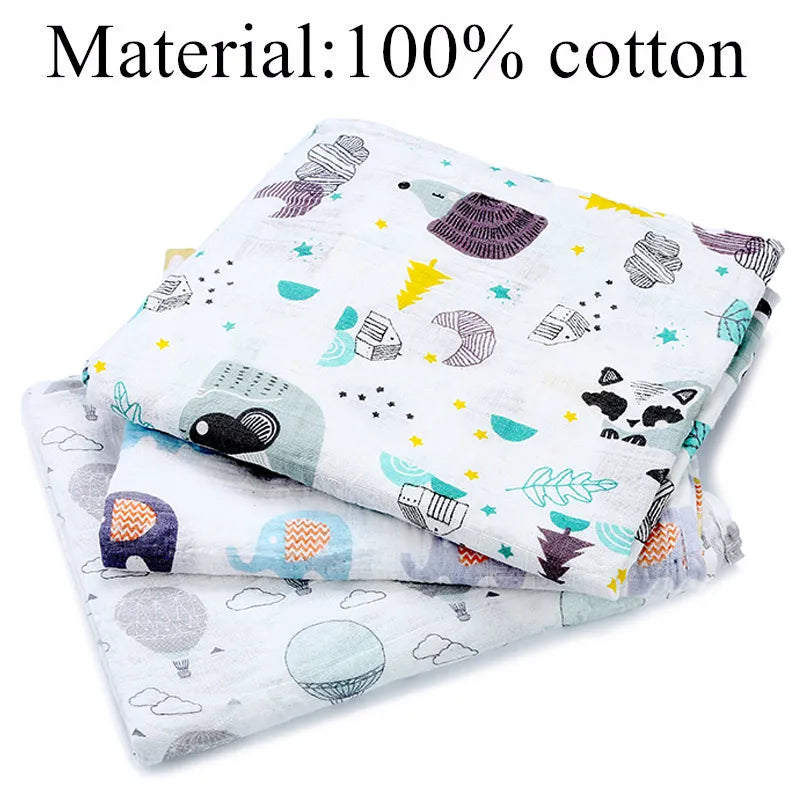Luxurious Oversized Muslin Cotton Baby Swaddle for Ultimate Comfort"