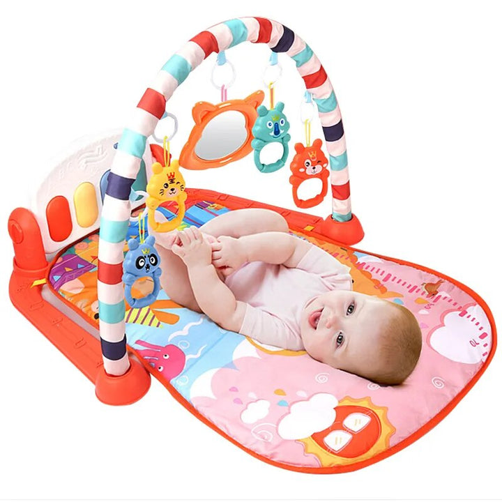 3-in-1 Musical Activity Gym Play Mat for Babies 0-18 Months - Engaging & Educational Toy Set