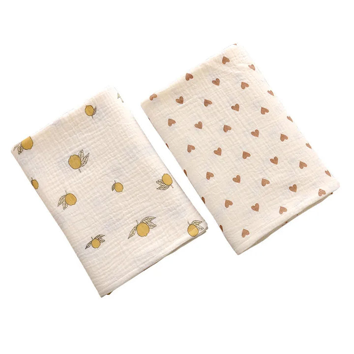 Premium Dual-Layer Muslin Cotton Baby Swaddle Blanket