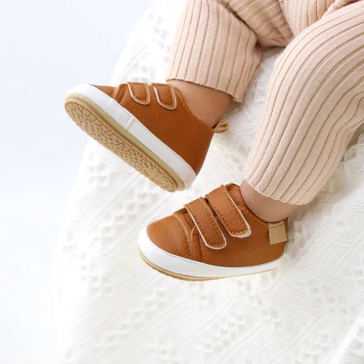 Vintage Charm Baby Moccasins - Retro Leather for Little Feet