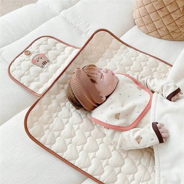 EasyFold Waterproof Baby Diaper Changing Mat - Versatile Infant Nappy Pad