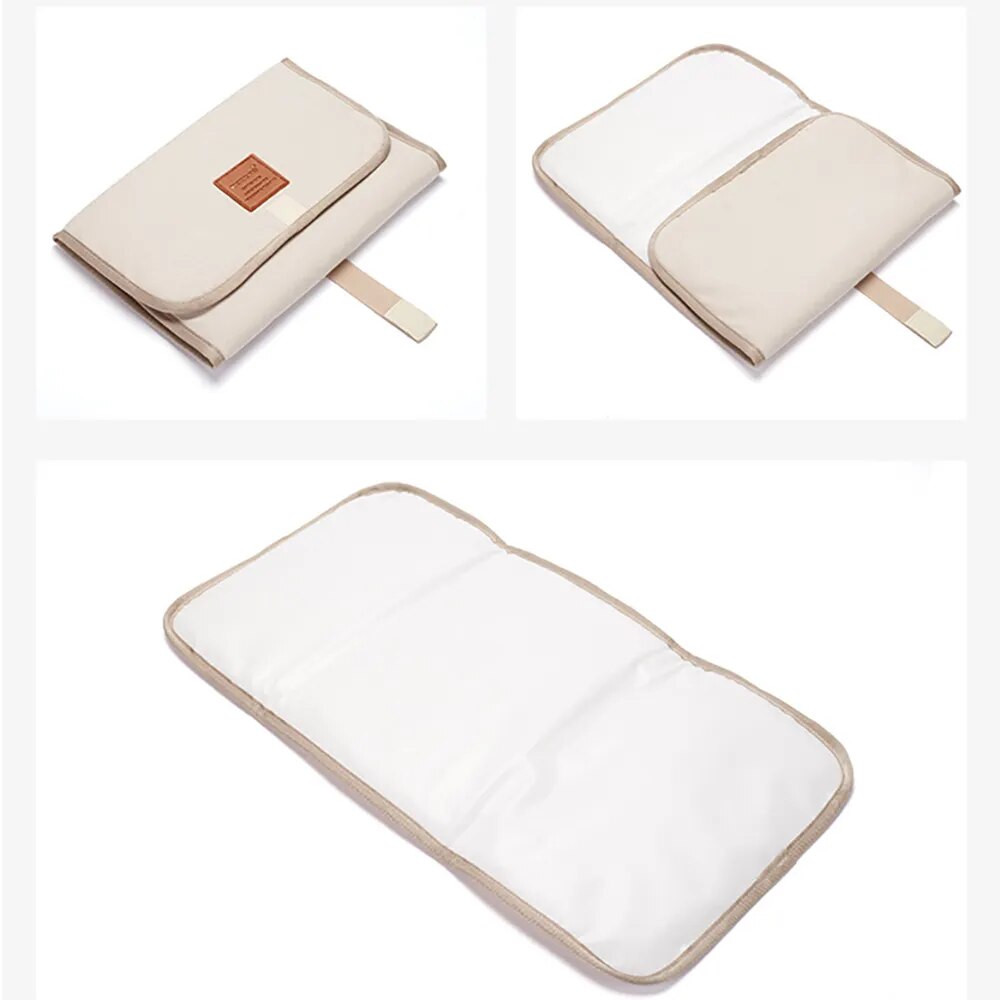 Portable & Foldable Diaper Changing Pad - Waterproof & Durable 60x30cm Nylon Mat for Newborns