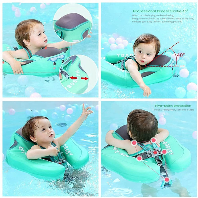 MamboBaby ProSwim Trainer: Solid Non-Inflatable Baby Swim Ring