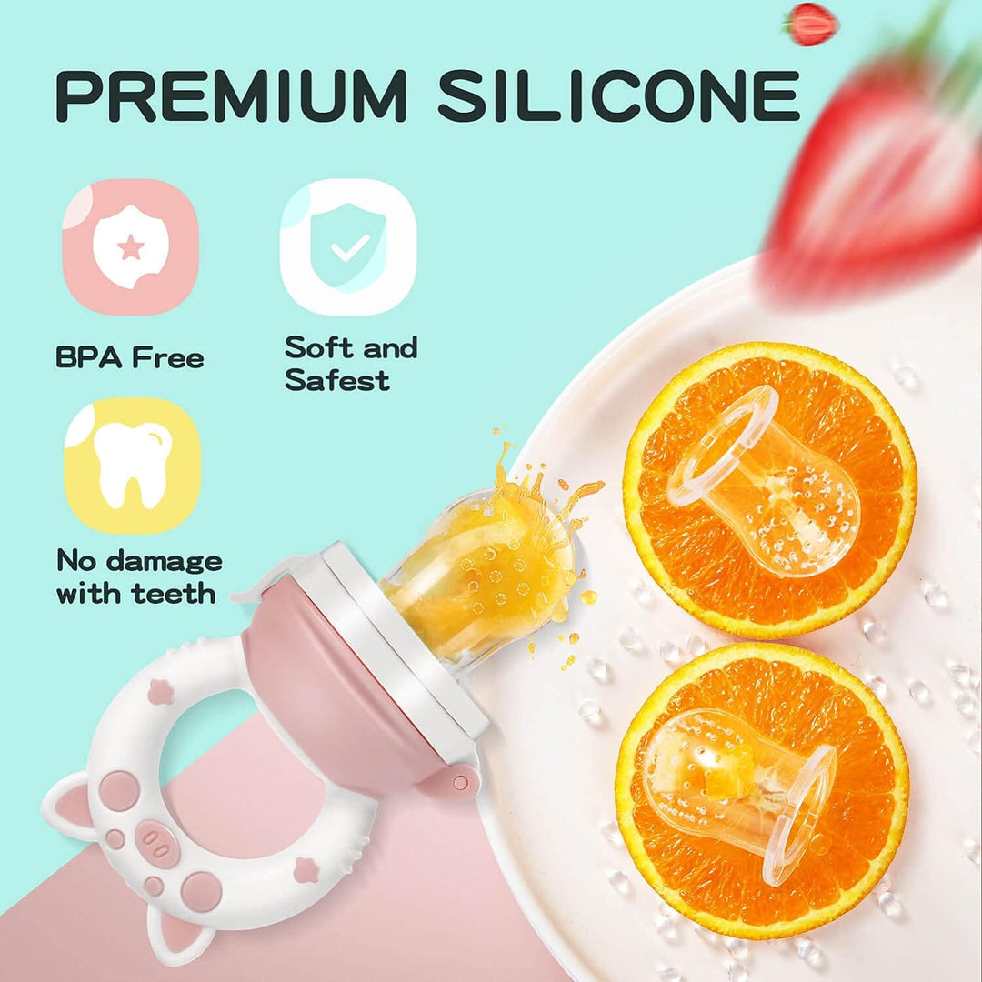 Mordisqueador de frutas de silicona para bebés: ayuda nutricional y para la dentición suave