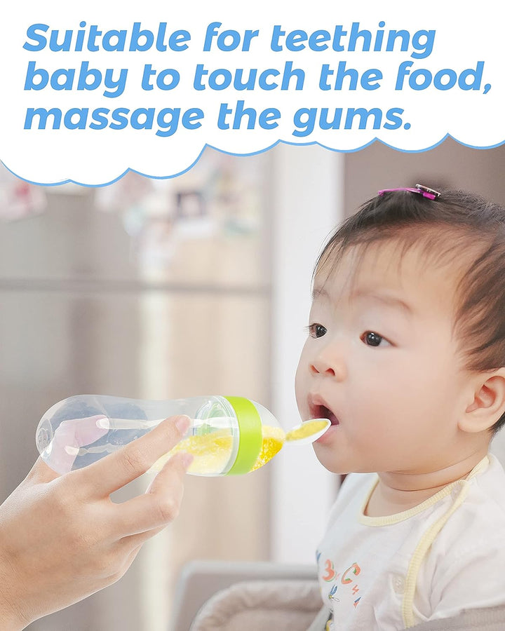 Alimentador de alimentos para bebés de silicona: solución de alimentación conveniente, segura y versátil para bebés 