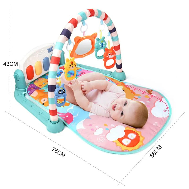 3-in-1 Musical Activity Gym Play Mat for Babies 0-18 Months - Engaging & Educational Toy Set