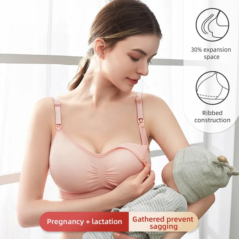 Premium Plus Size Nursing Bra with Breathable Fabric and Seamless
