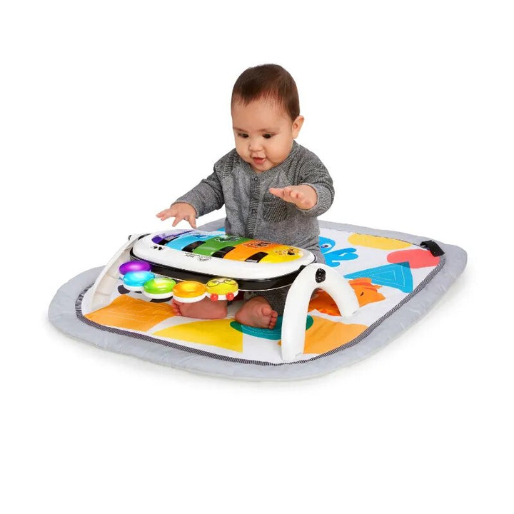 4-in-1 Tunes Music & Language Play Gym - Piano Tummy Time Activity Mat with Bed Bases & Frames