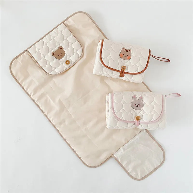 EasyFold Cambiador de pañales impermeable para bebés - Almohadilla versátil para pañales para bebés