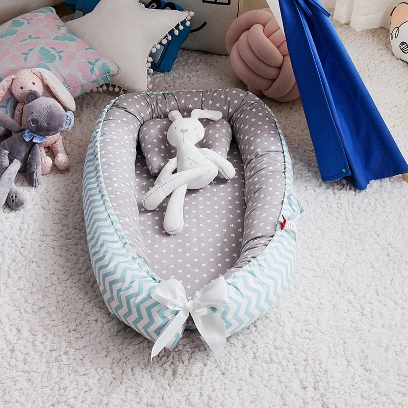 Tumbona de lujo para bebé: cama transpirable para recién nacidos para un sueño seguro